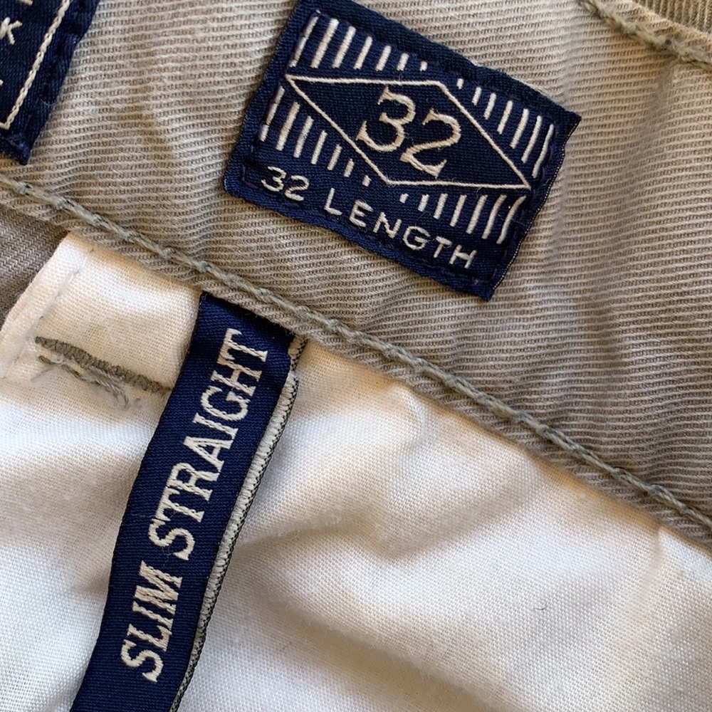 American Rag Grey Cotton Slim Straight Pants | 32 - Picture 6 of 6